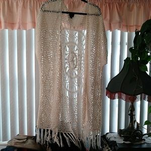 Crocheted kimono